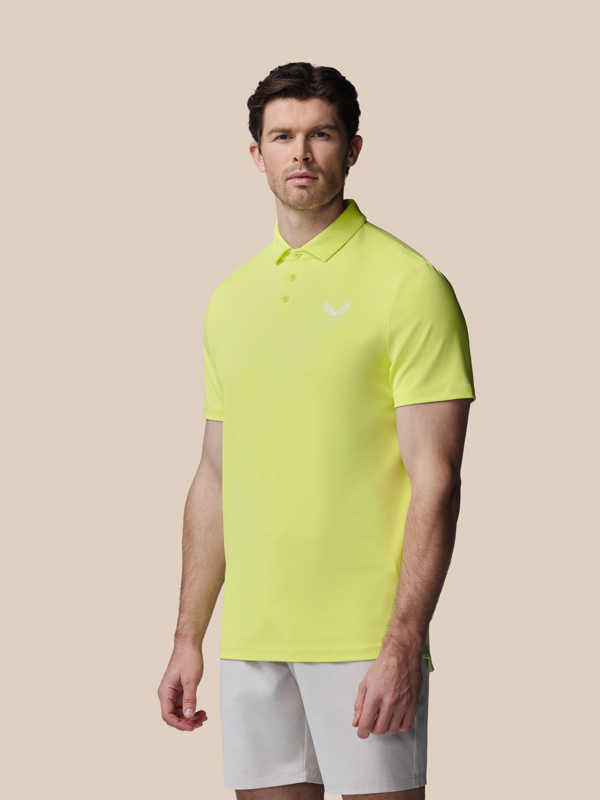 Herren Golf Essential Kurzarm-Poloshirt – Limette - Sunny Lime