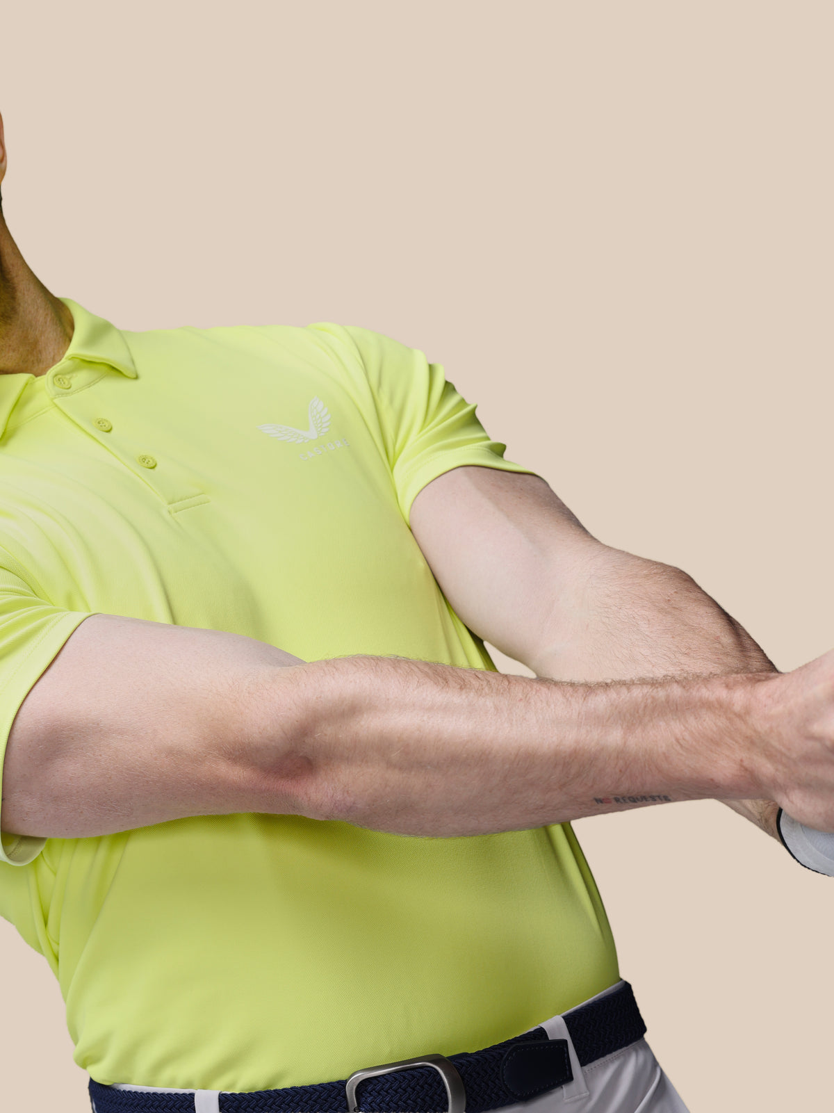 Herren Golf Essential Kurzarm-Poloshirt – Limette - Sunny Lime