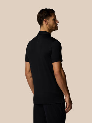 Men’s Golf Essential Short Sleeve Polo Top - Black