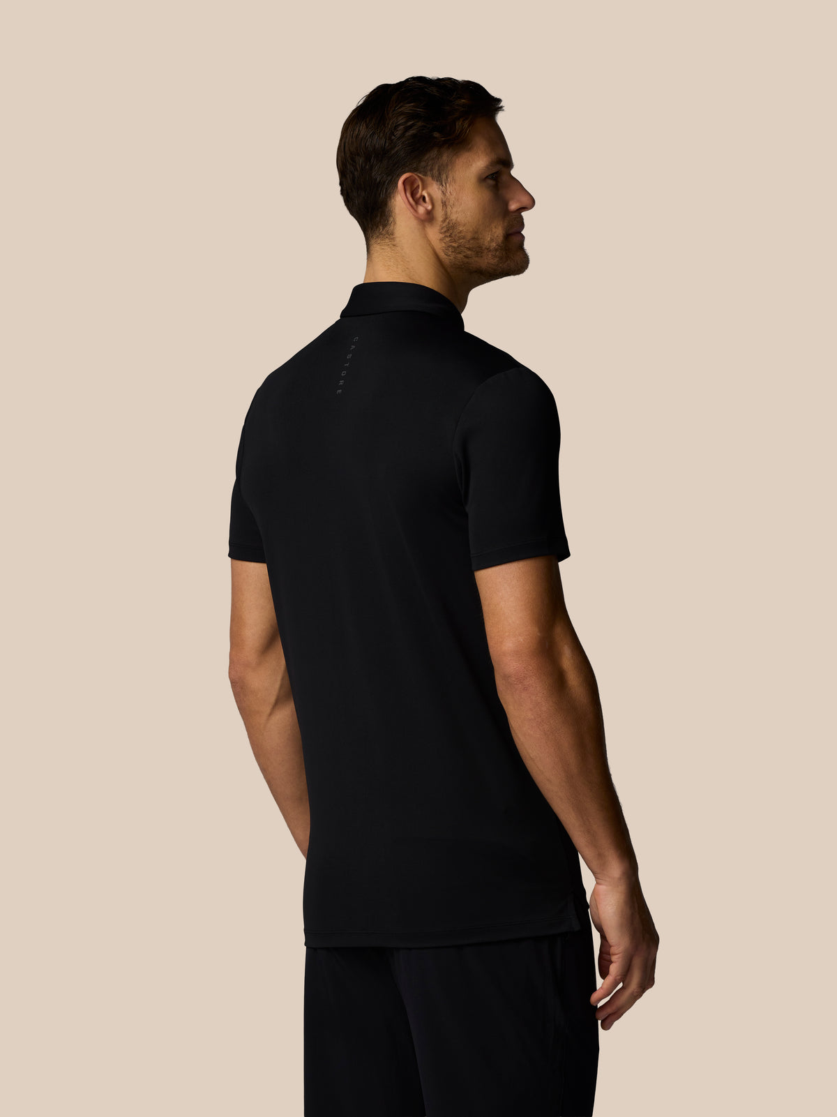 Men’s Golf Essential Short Sleeve Polo Top - Black - Black