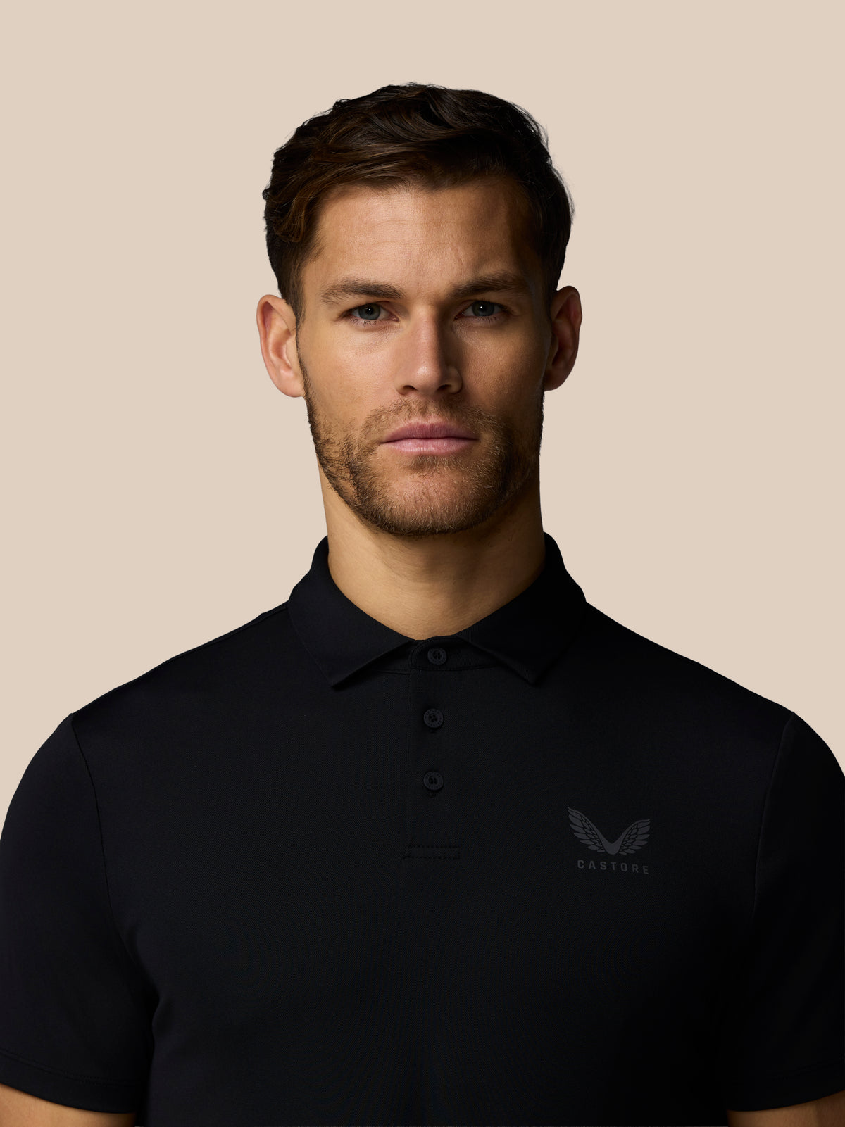 Men’s Golf Essential Short Sleeve Polo Top - Black - Black
