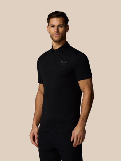 Men’s Golf Essential Short Sleeve Polo Top - Black