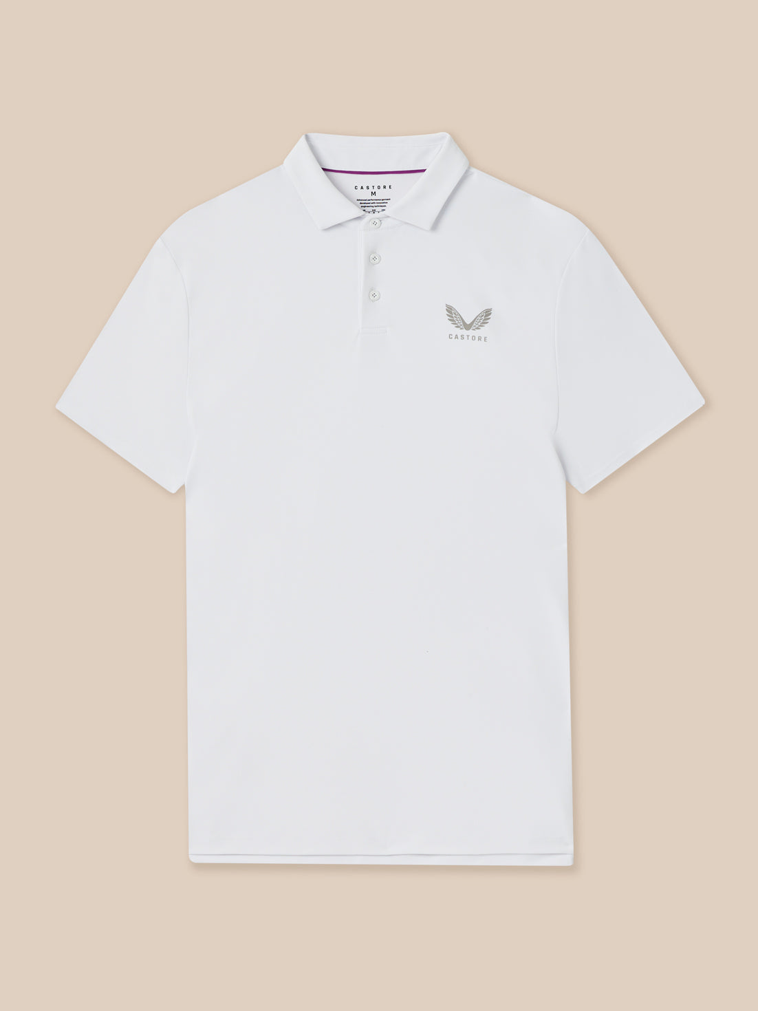 Men’s Golf Essential Short Sleeve Polo Top - White - White