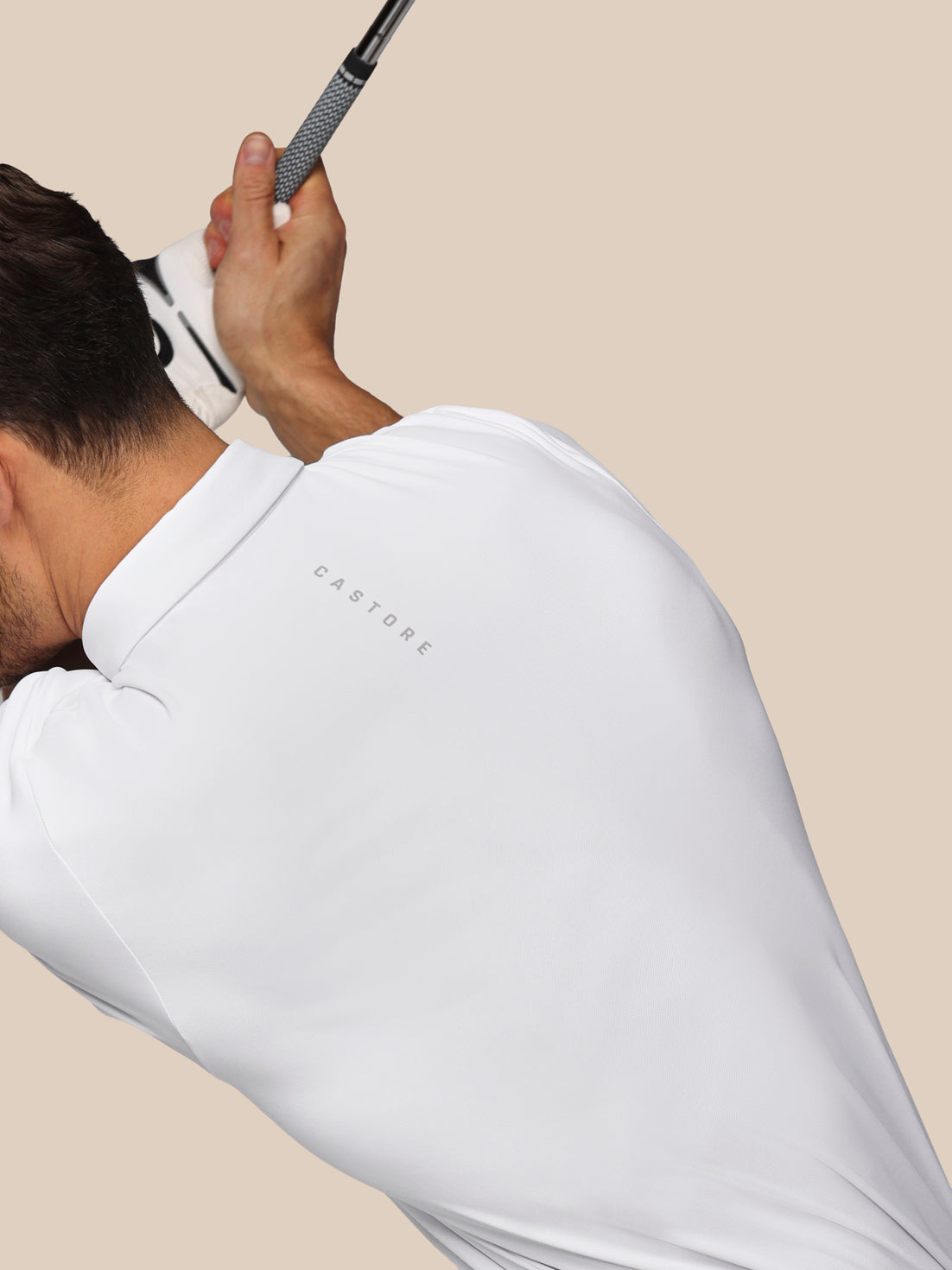 Men’s Golf Essential Short Sleeve Polo Top - White - White