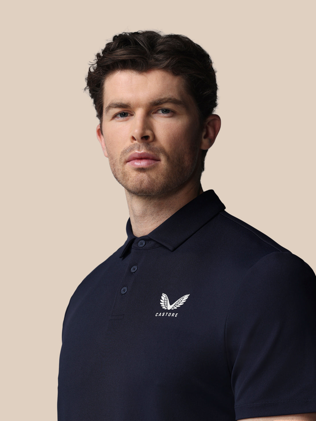 Men’s Golf Essential Short Sleeve Polo Top - Navy - Navy