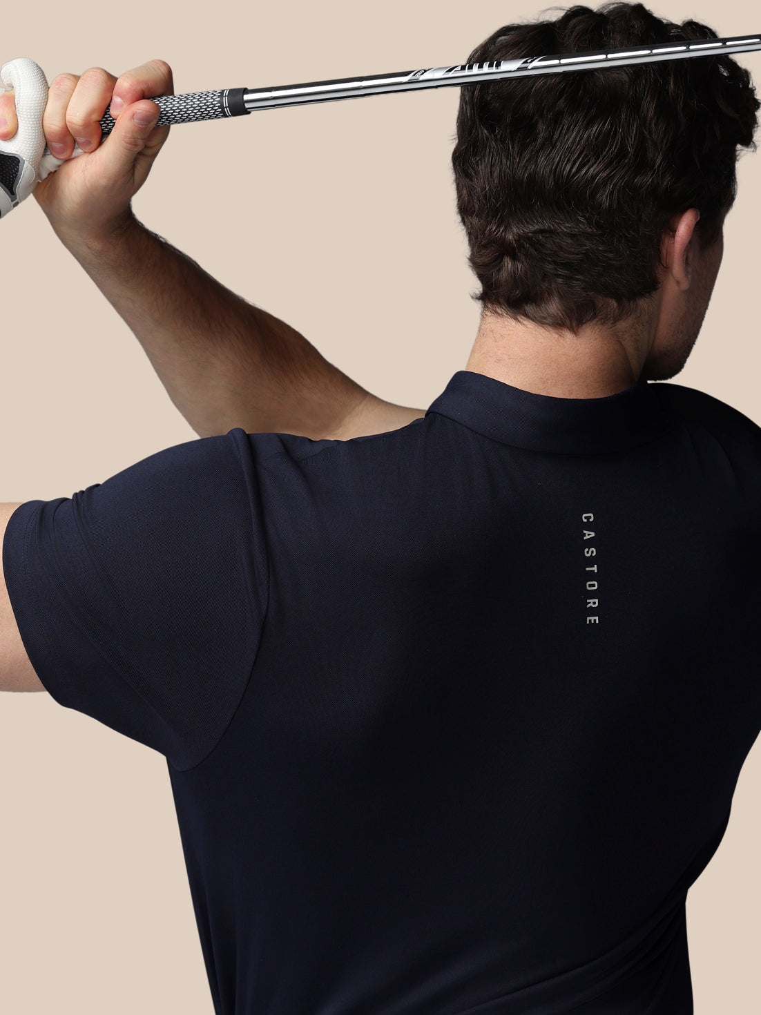 Men’s Golf Essential Short Sleeve Polo Top - Navy - Navy