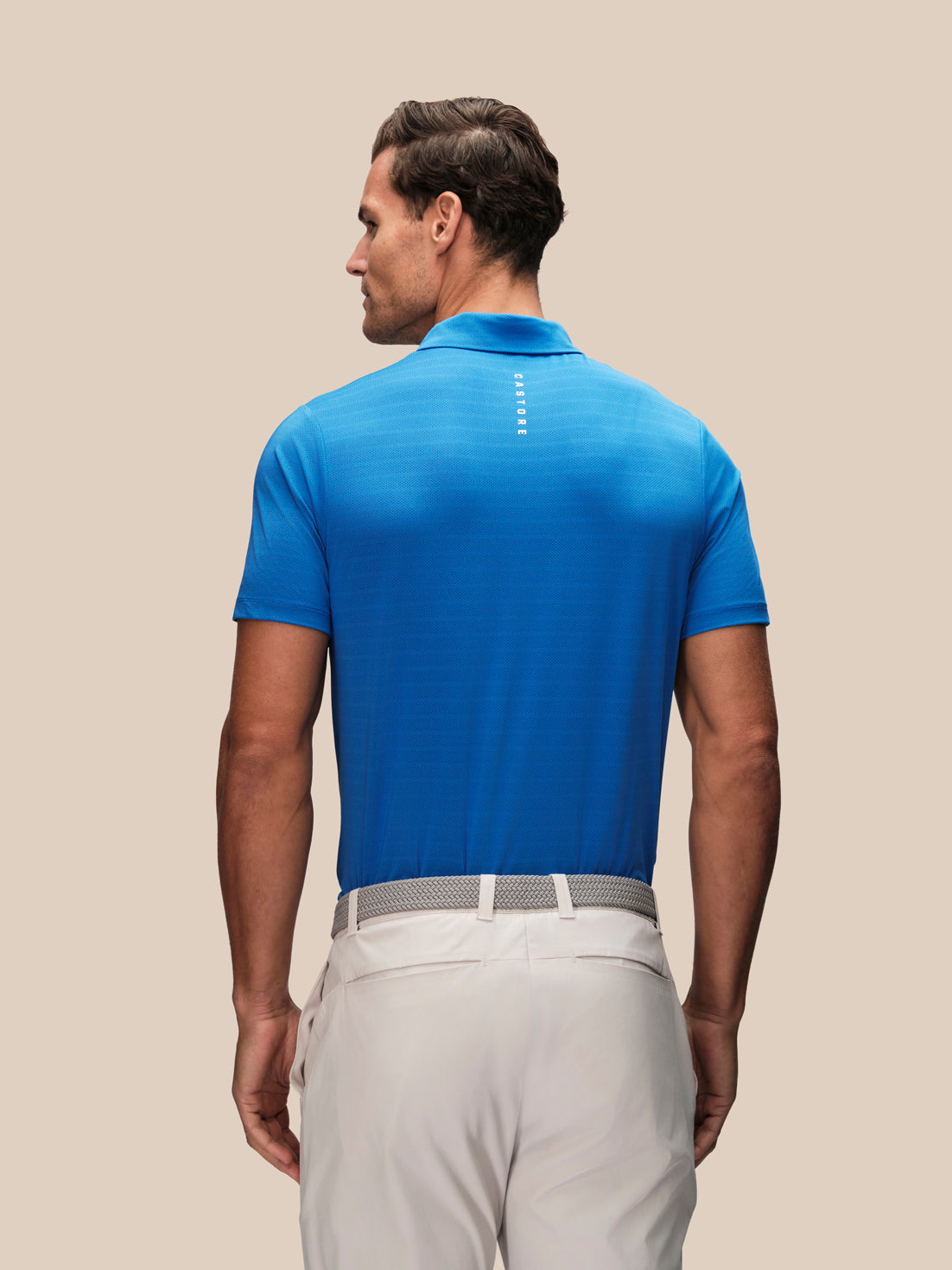Herren Golf Kurzarm-Poloshirt – Blau