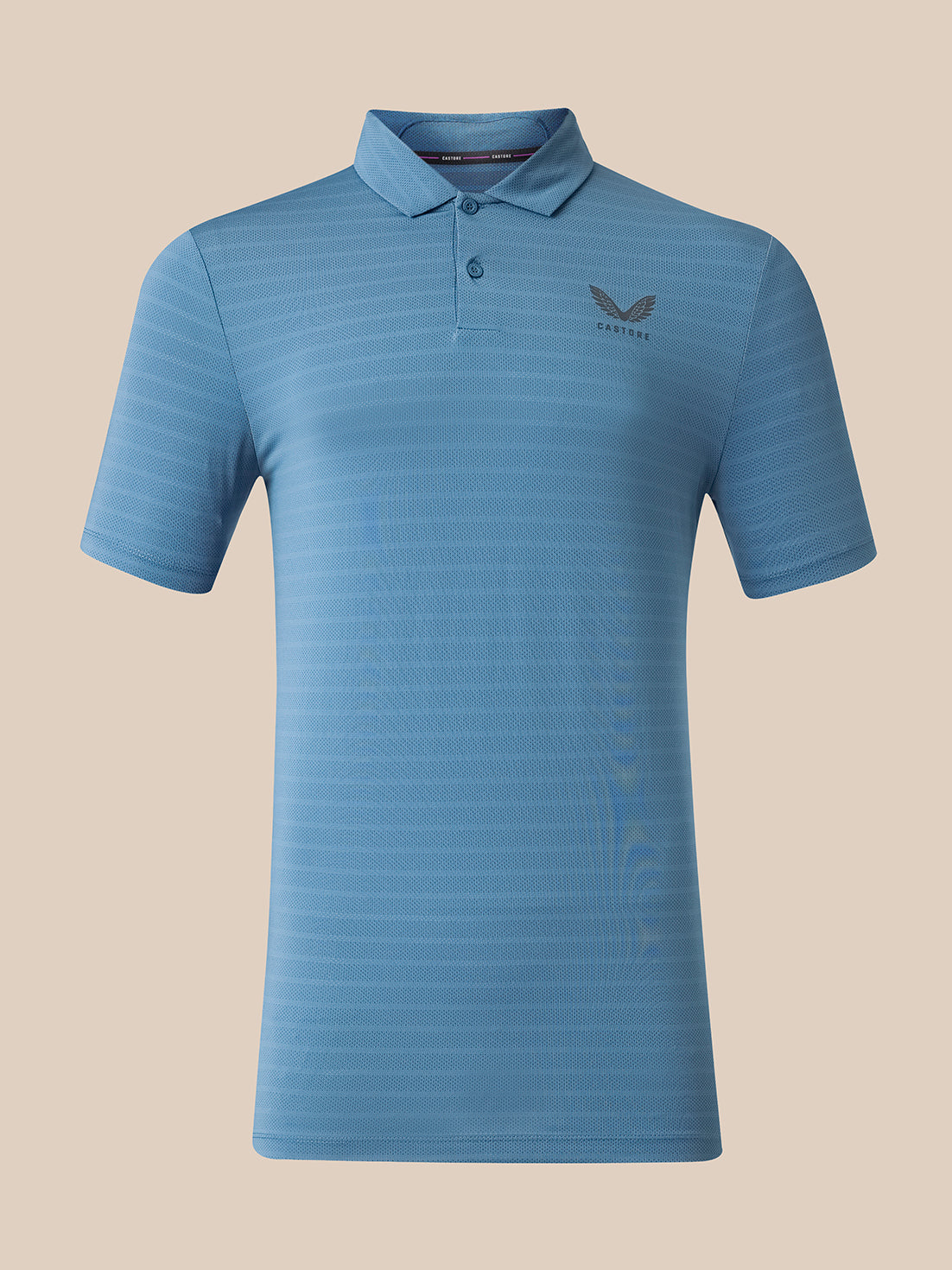 Men's Golf Short Sleeve Polo Shirt - Blue - Moonlight Blue