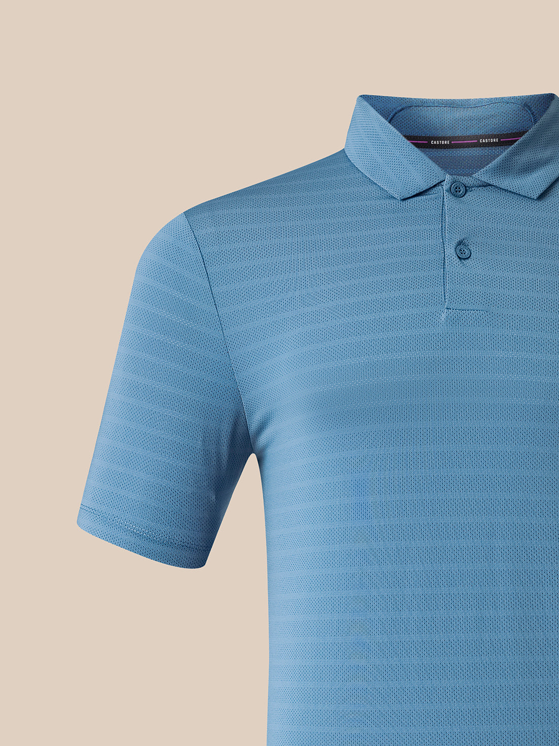 Men's Golf Short Sleeve Polo Shirt - Blue - Moonlight Blue