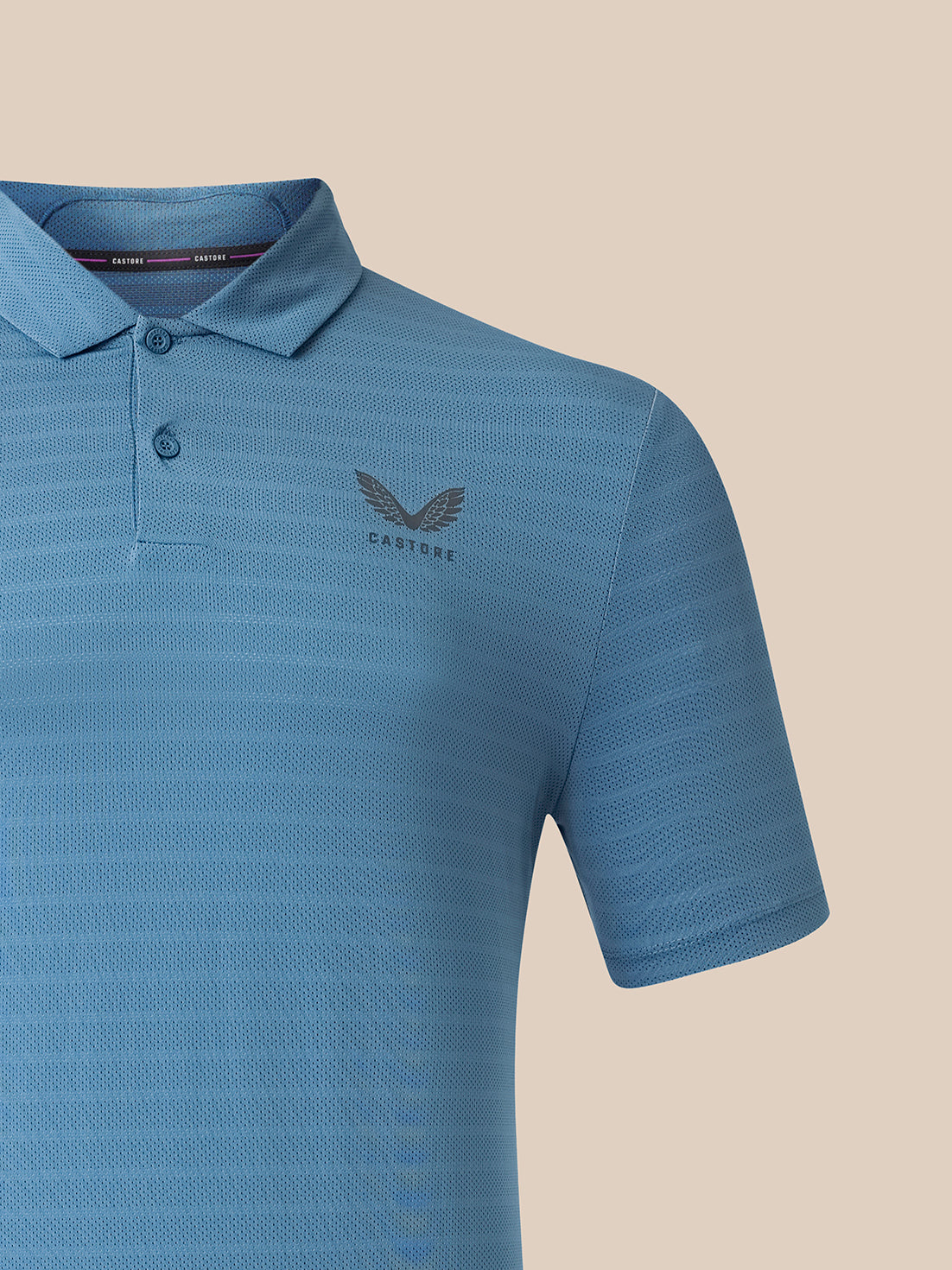 Men's Golf Short Sleeve Polo Shirt - Blue - Moonlight Blue