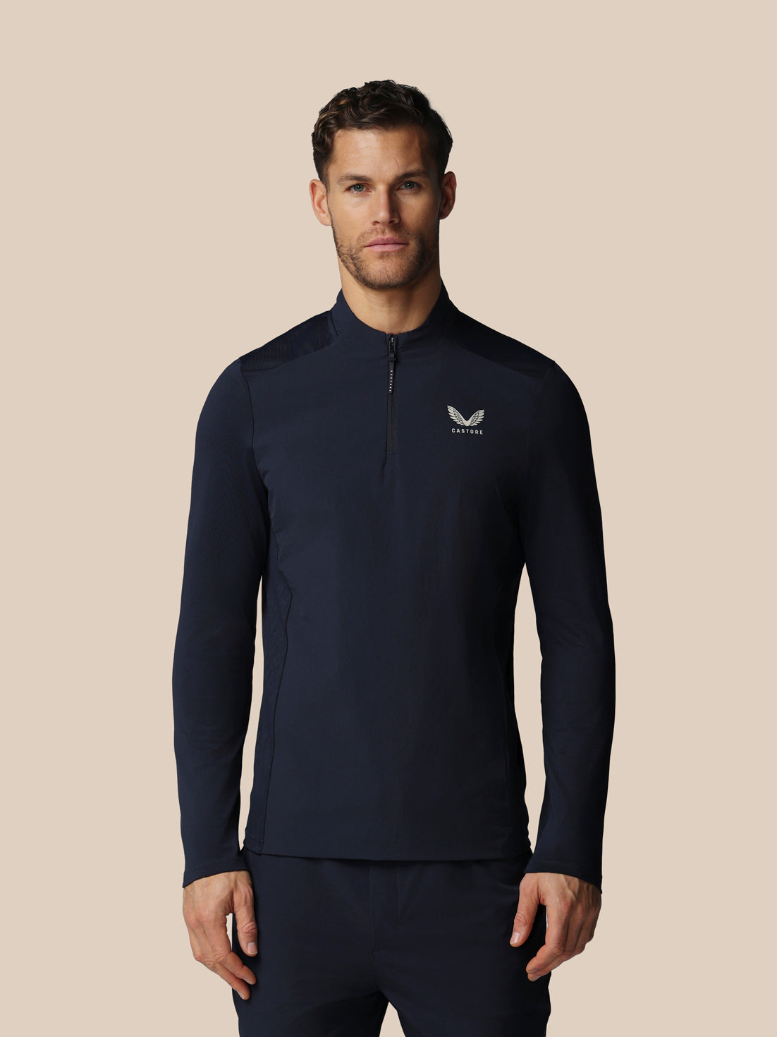 Men’s Golf LVS Quarter Zip Long Sleeve Top - Navy - Navy