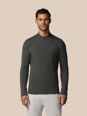 Men’s Golf LVS Quarter Zip Long Sleeve Top - Gunmetal