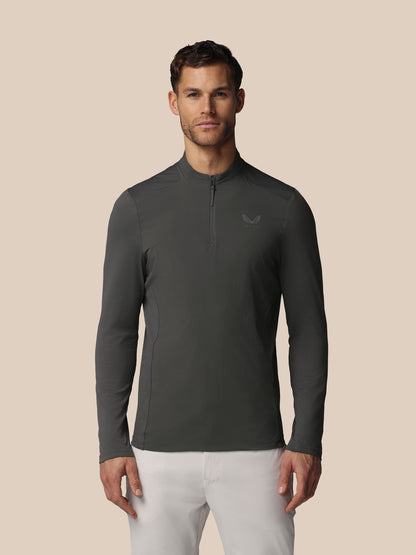 Men’s Golf LVS Quarter Zip Long Sleeve Top - Gunmetal