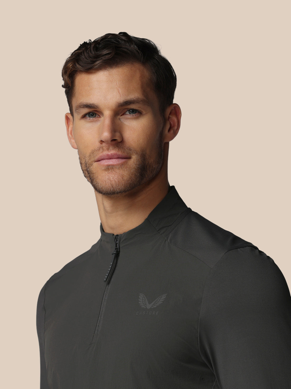 Men’s Golf LVS Quarter Zip Long Sleeve Top - Gunmetal
