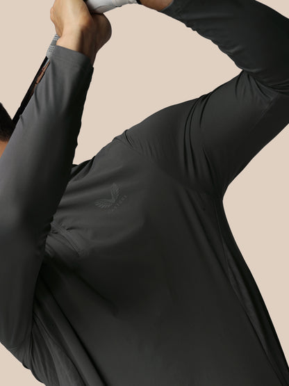 Men’s Golf LVS Quarter Zip Long Sleeve Top - Gunmetal
