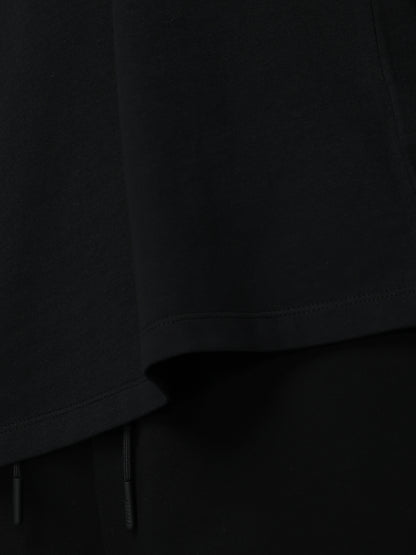 Close-up of a black fabric texture