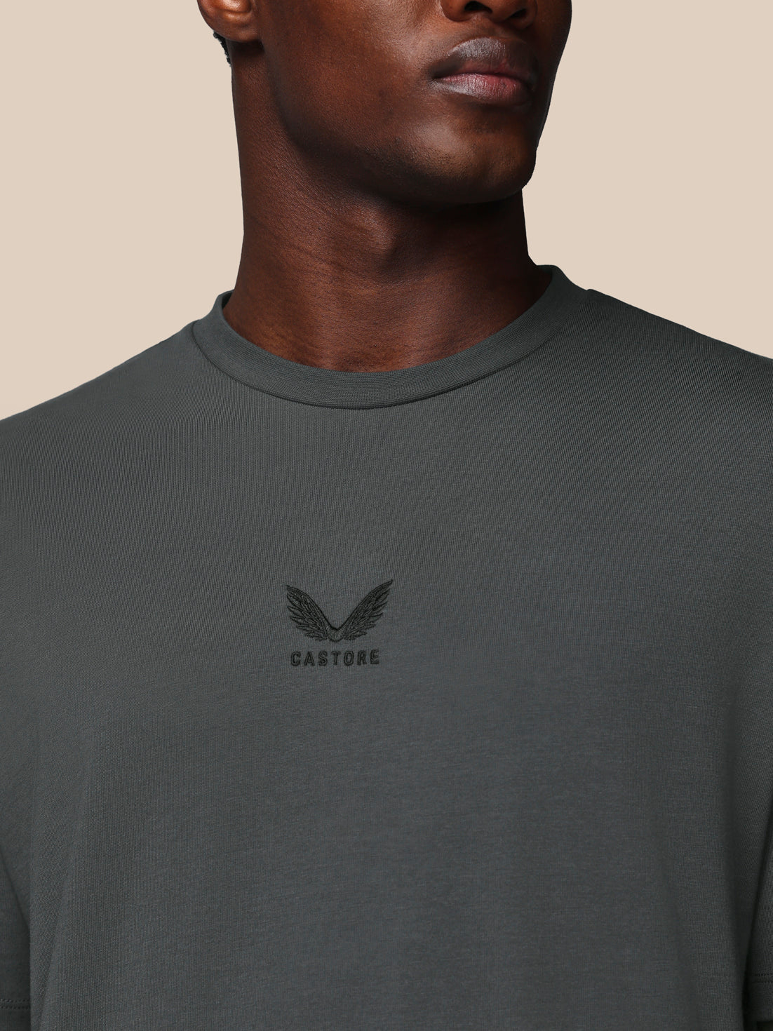 Camiseta Adapt de algodón de manga corta y corte holgado de hombre – Gunmetal - Gunmetal