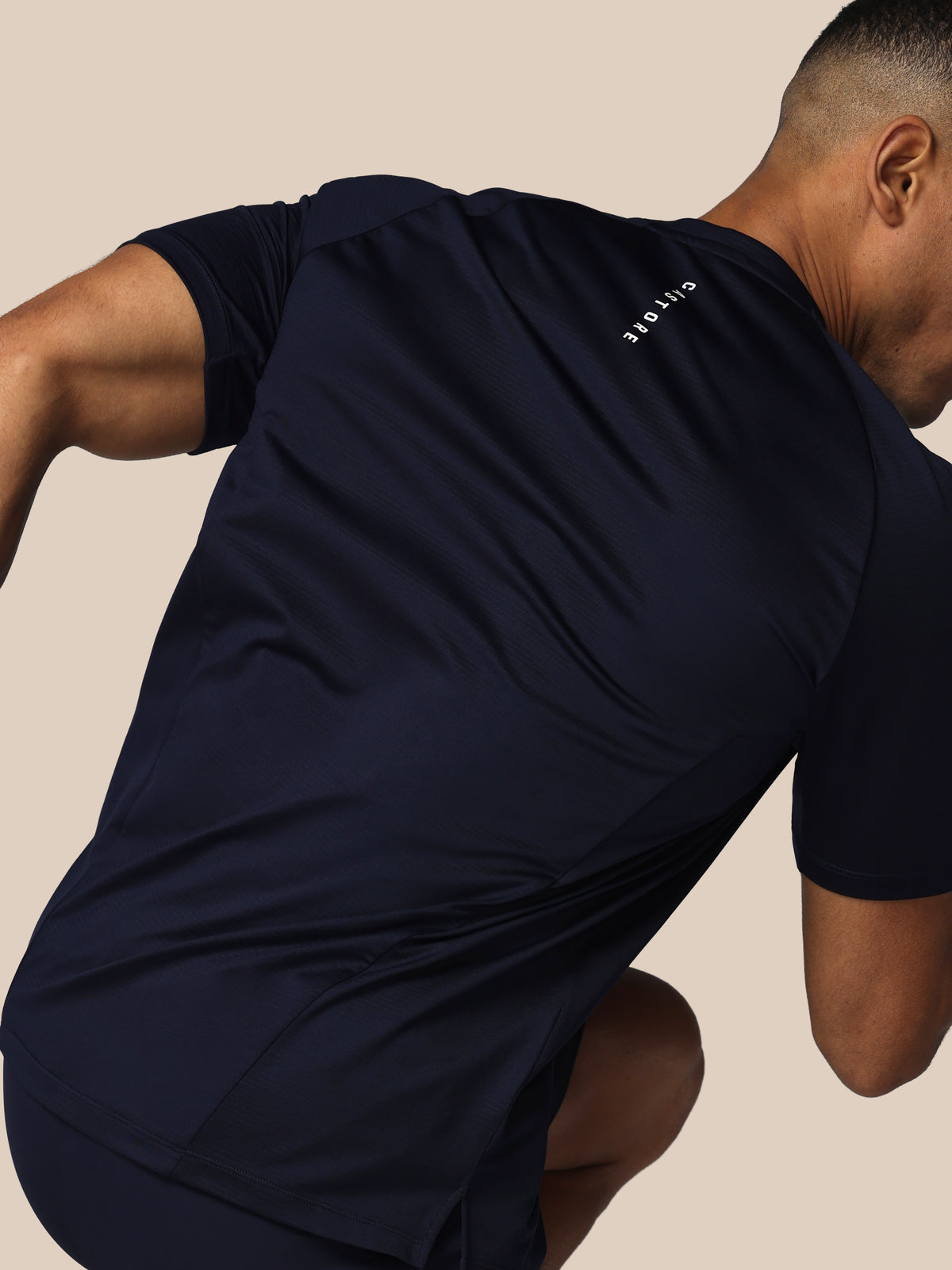 Men’s Apex Tennis Short Sleeve T-Shirt - Navy - Navy