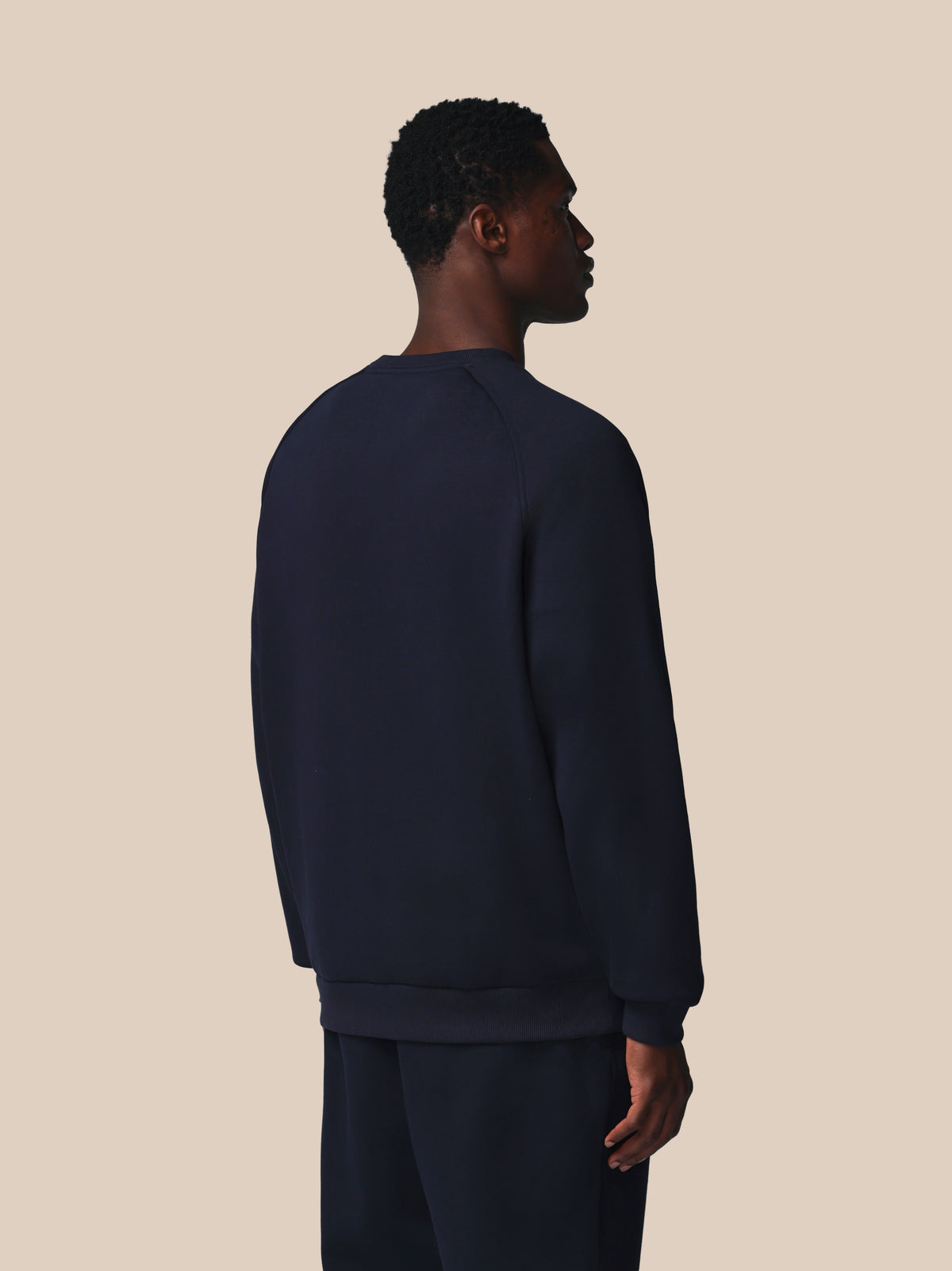 Sudadera Adapt de manga larga en algodón polar de hombre – Azul marino - Azul marino
