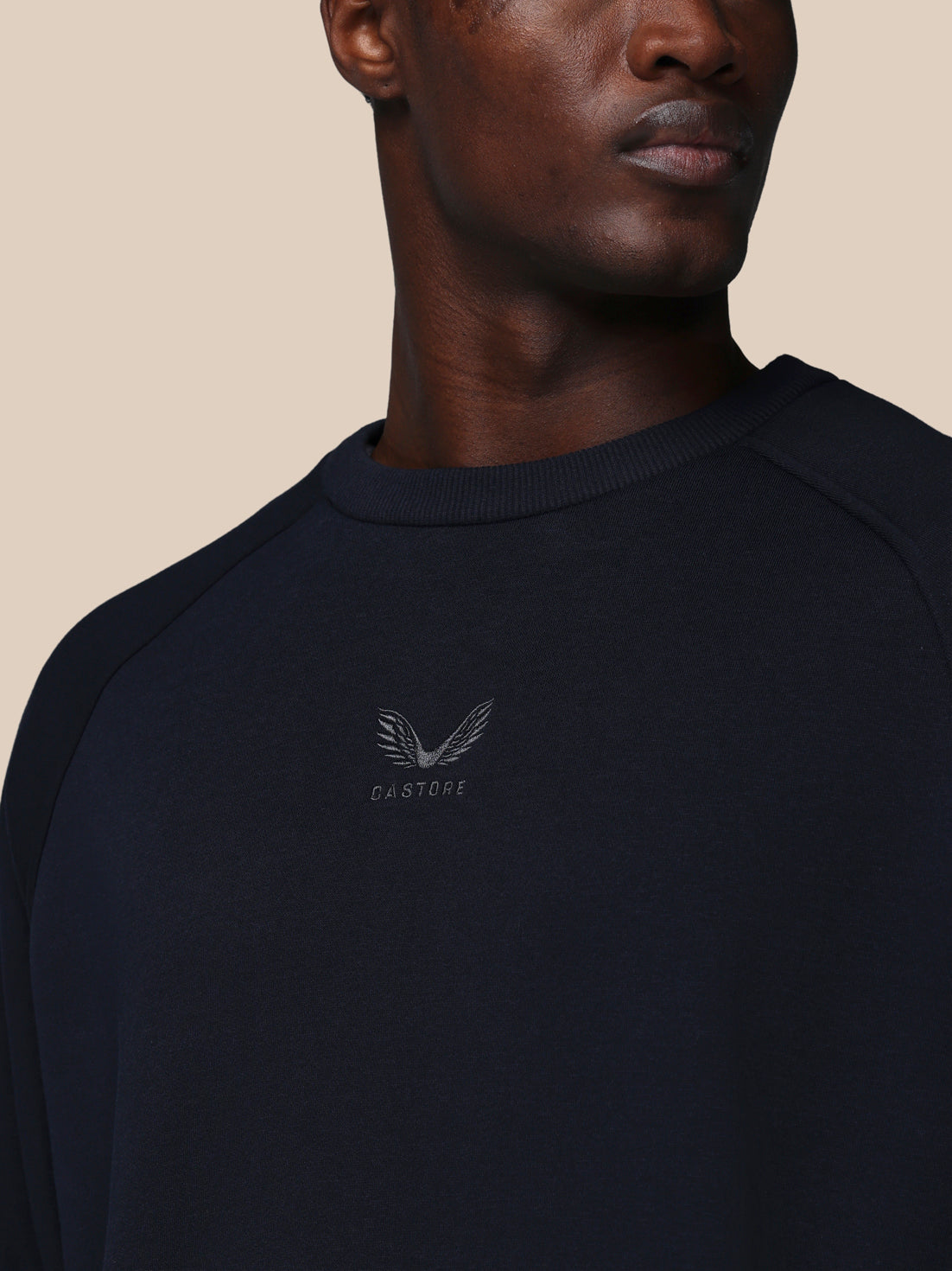 Sudadera Adapt de manga larga en algodón polar de hombre – Azul marino - Azul marino