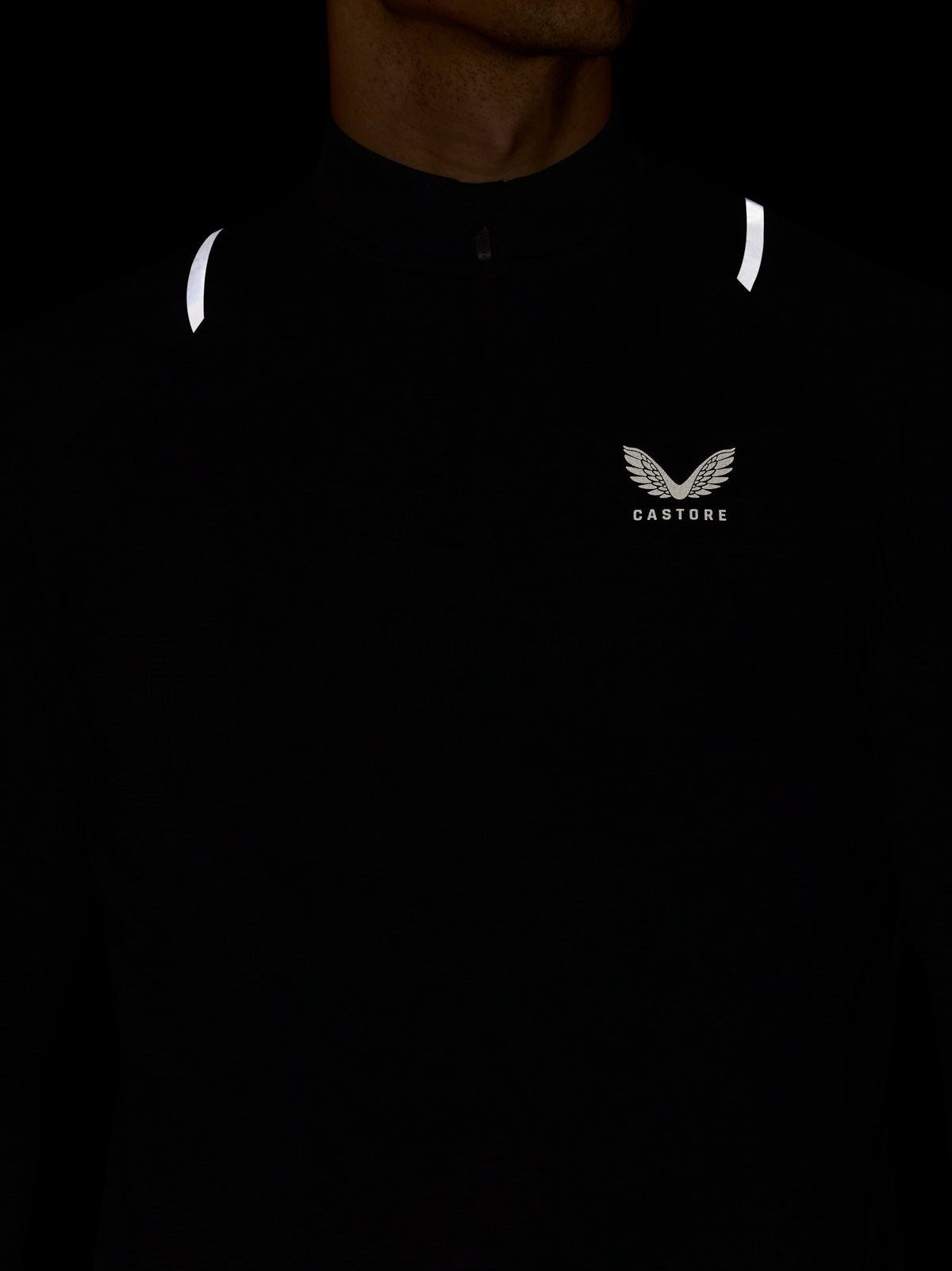 Prenda Apex de entrenamiento con media cremallera de hombre – Negro - Negro