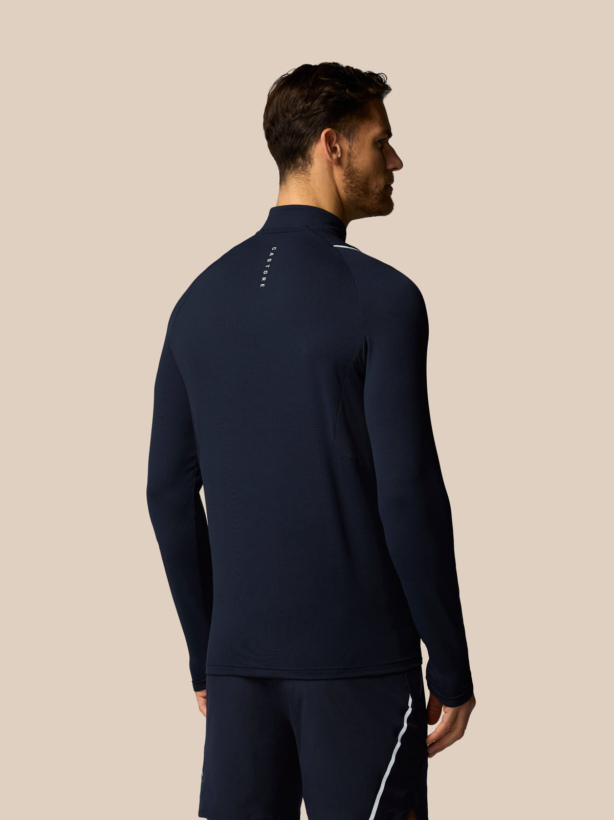 Heren Apex training 1/4 zip top – marineblauw - Marineblauw