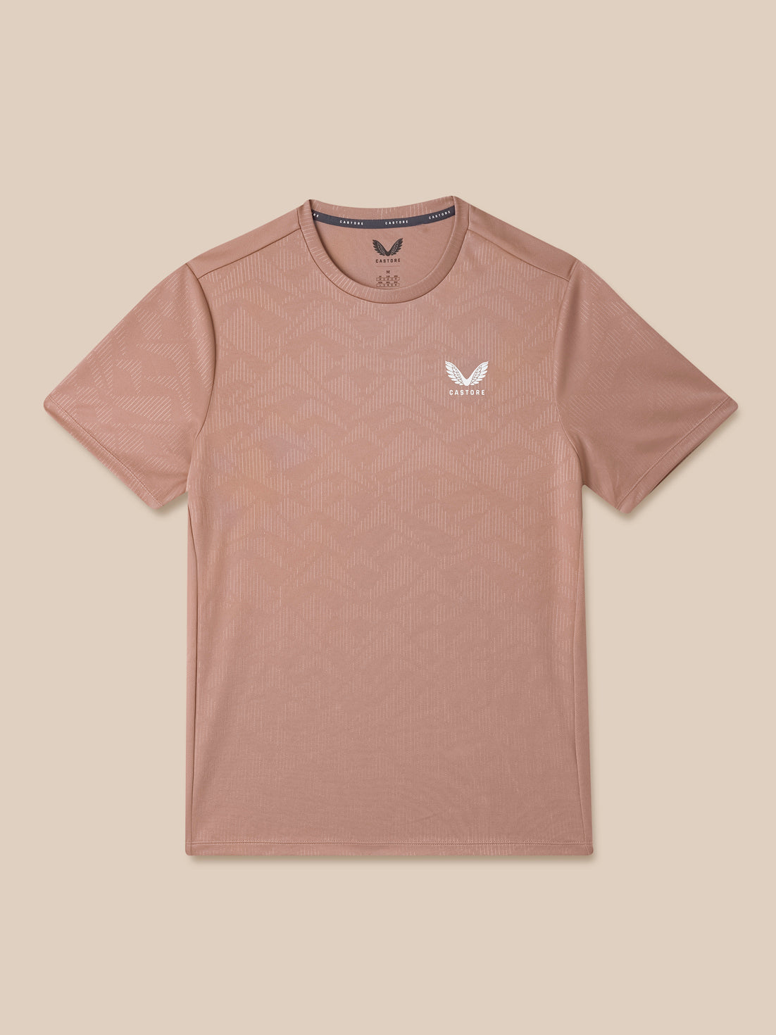 Men's Adapt All-Over Print Short Sleeve T-Shirt - Beige / White - Beige