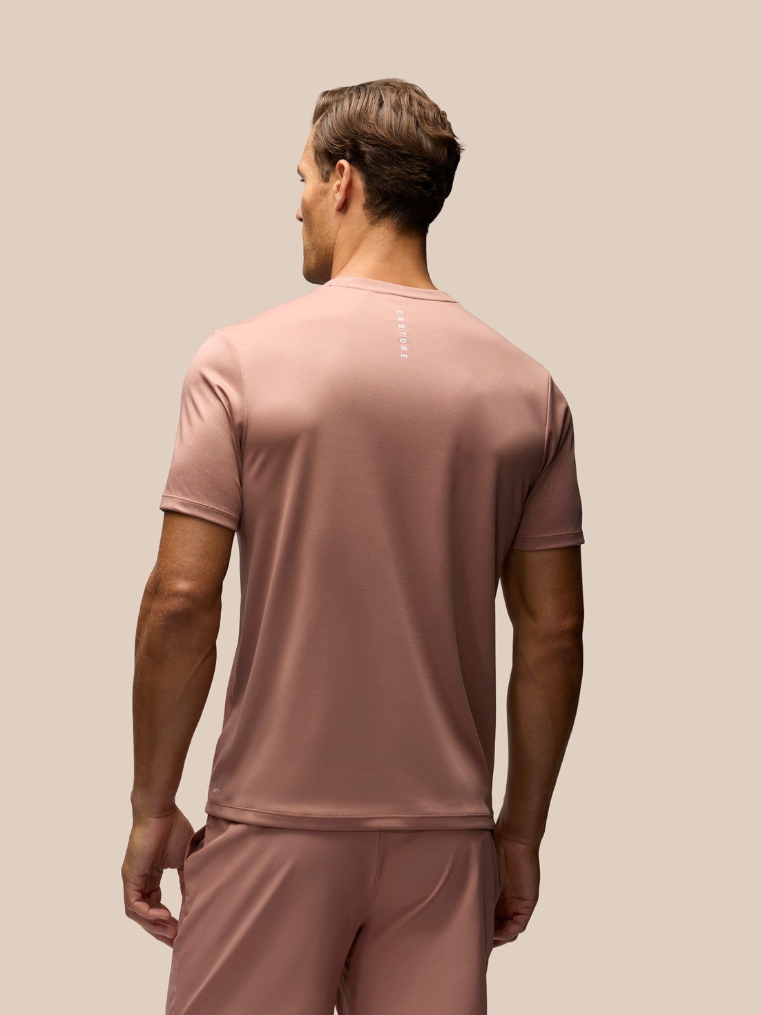 Men's Adapt All-Over Print Short Sleeve T-Shirt - Beige / White - Beige