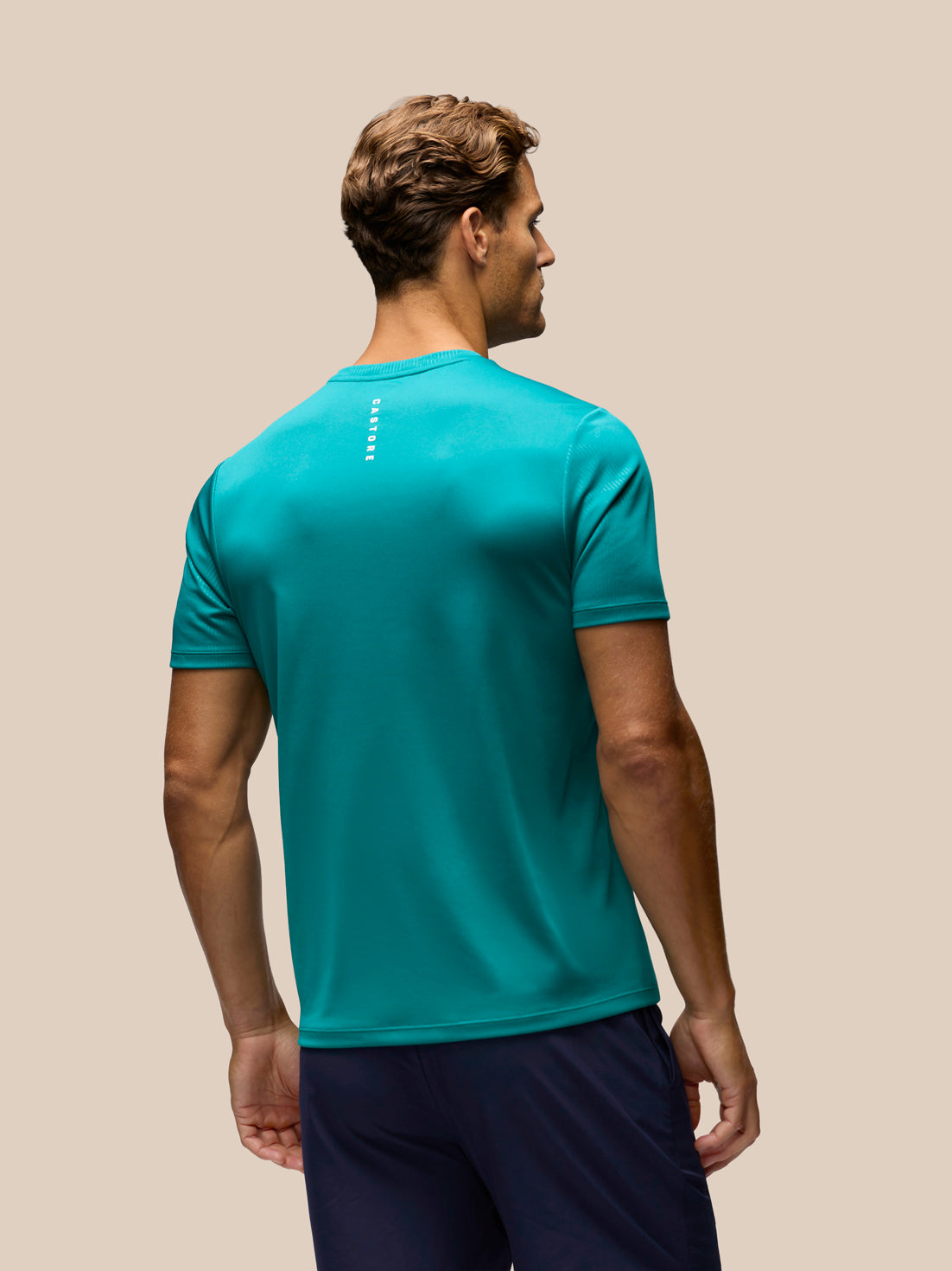 Heren Adapt T-shirt met korte mouwen en all-overprint - Blauwgroen / Wit - Petrol