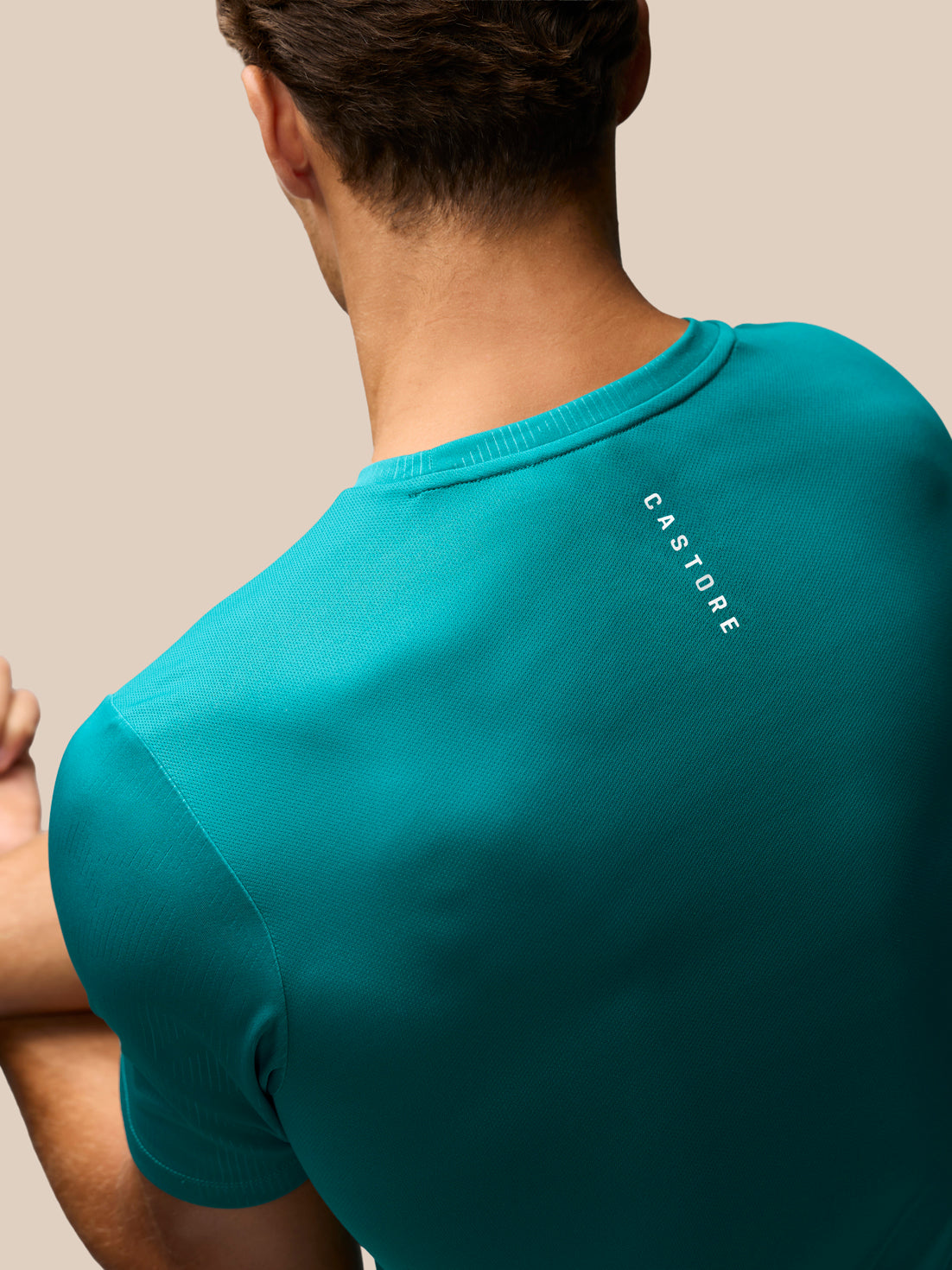 Heren Adapt T-shirt met korte mouwen en all-overprint - Blauwgroen / Wit - Petrol