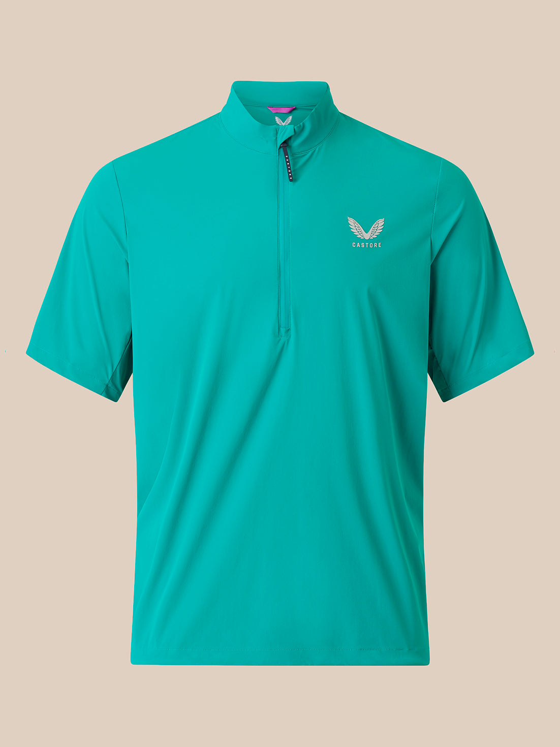 Herren Movement Kurzarm-1/4-Zip-Oberteil – Grün - Petrol