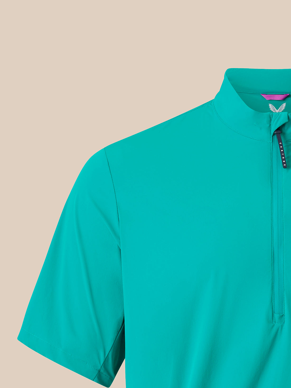 Herren Movement Kurzarm-1/4-Zip-Oberteil – Grün - Petrol