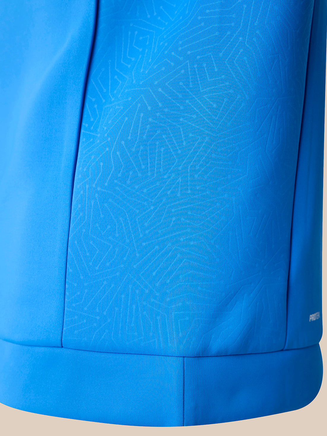 Camiseta de manga larga con cremallera de un cuarto para hombre Flex de golf - Azul - Nebulas Blue