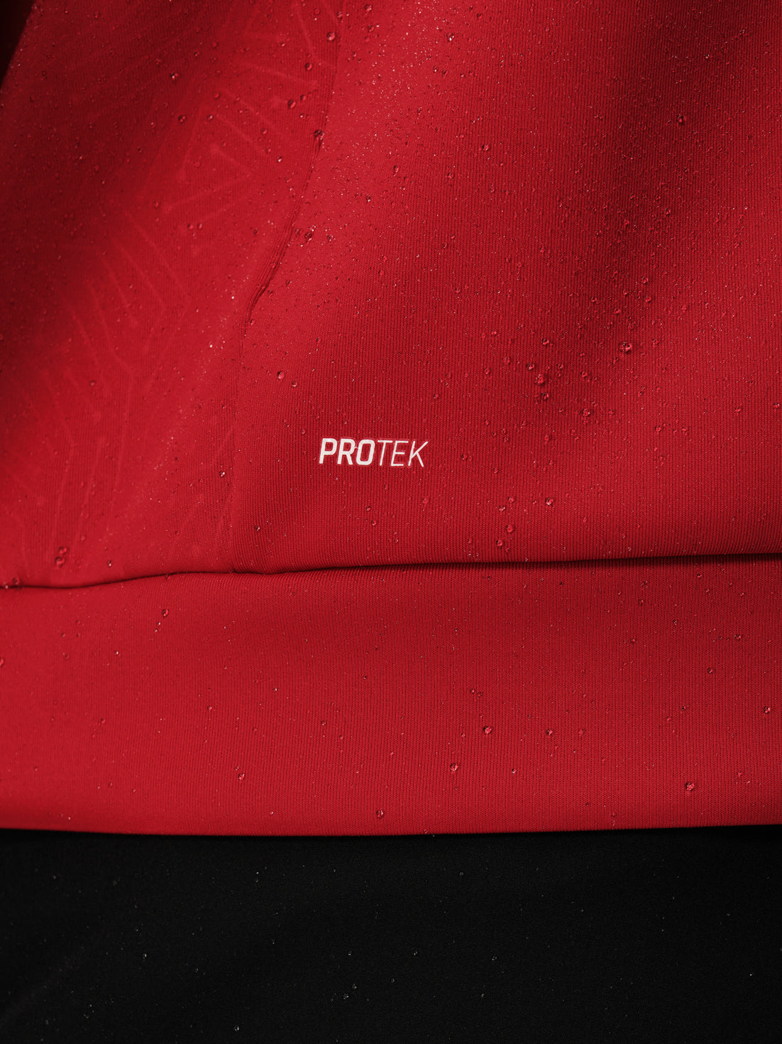 Herren-Golf-Flex-Langarm-Shirt mit Viertelreissverschluss – Rot - Rot