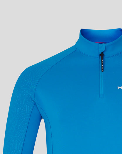 Majesticks Golf Club Men's Flex 1/4 Zip Long Sleeve Top - Blue
