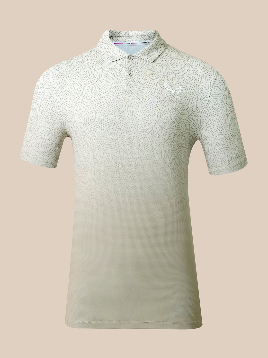 Herren Golf Kurzarm-Poloshirt – Creme - Creme