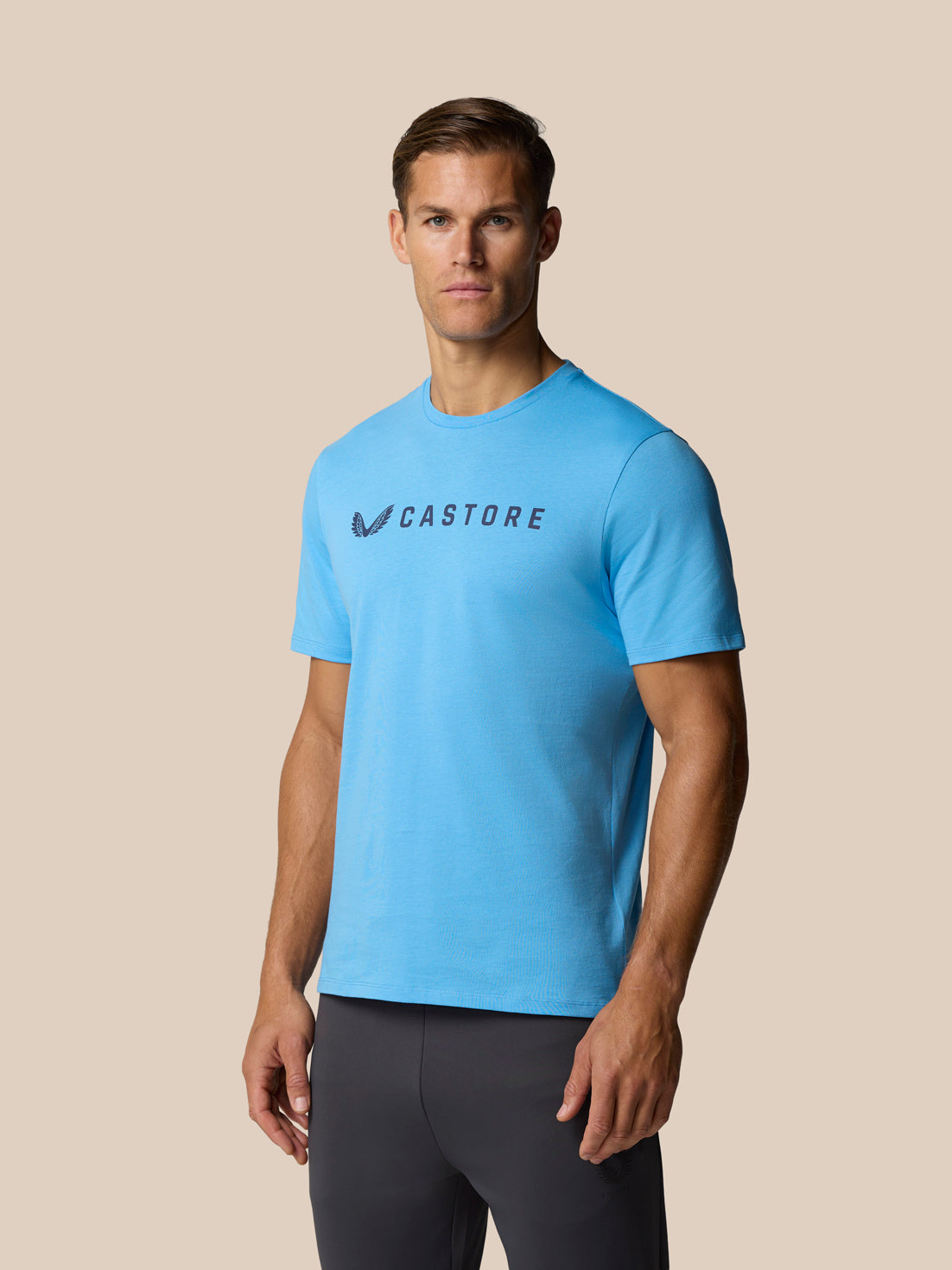 Grafisch Lifestyle T-shirt – Koelblauw - Cool Blue