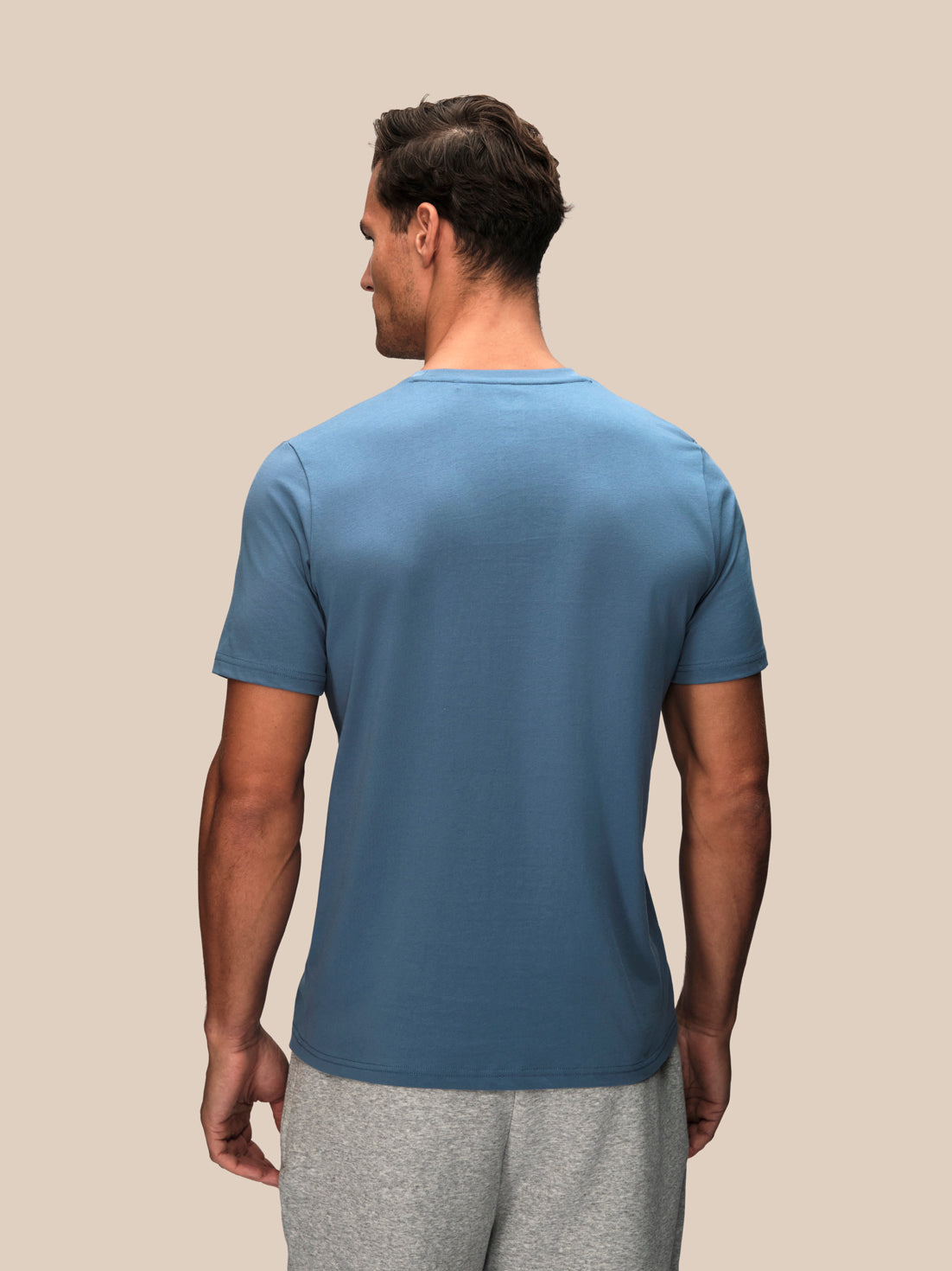 Herren Adapt Graphic Kurzarm-T-Shirt – Blau