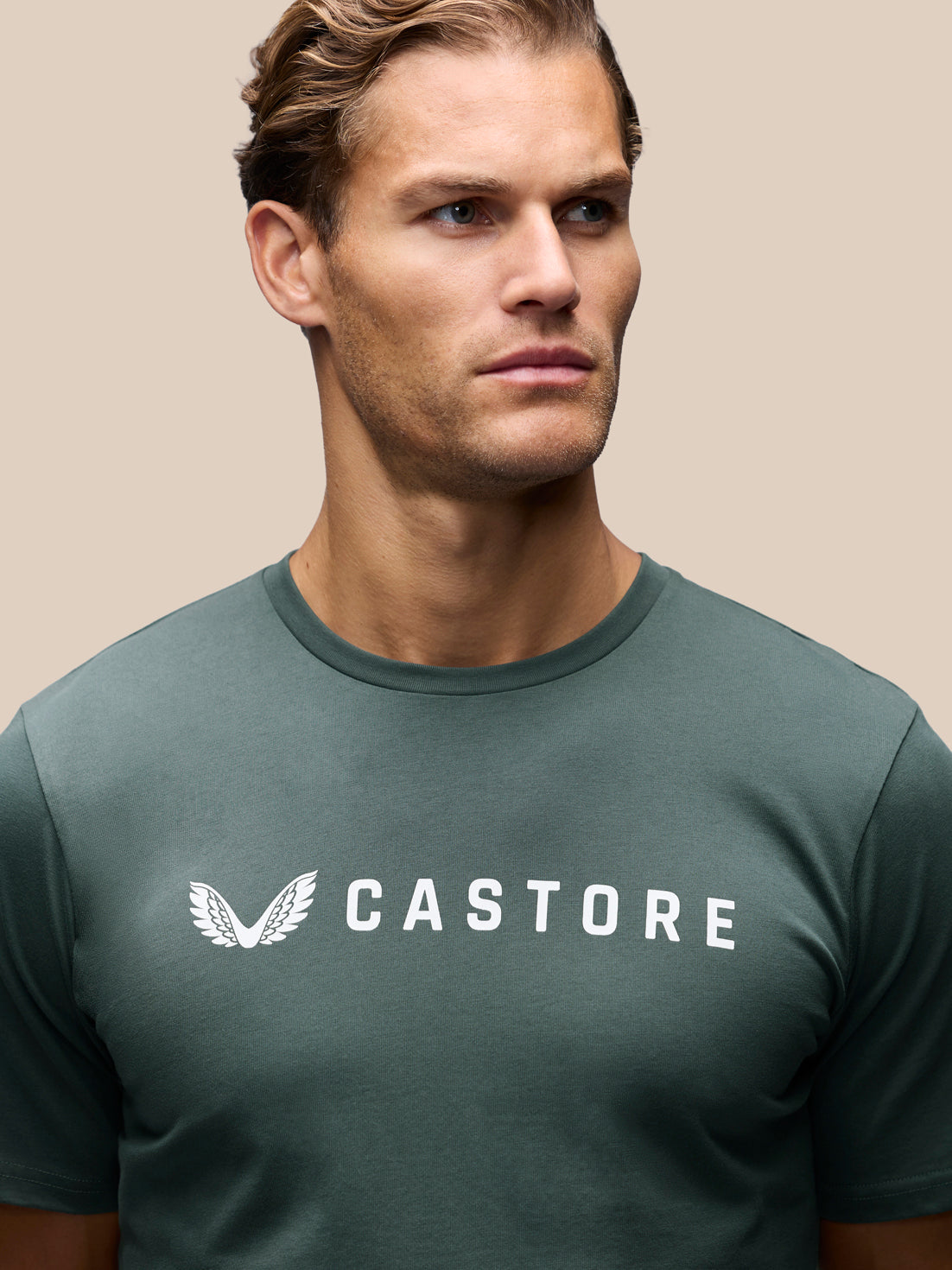 Herren Adapt Graphic Kurzarm-T-Shirt – Grün - Dunkelgrün