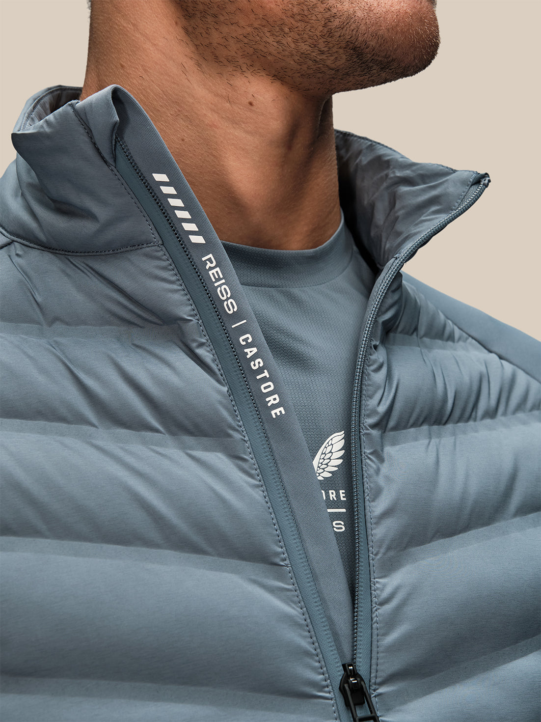 Herren Reiss x Castore Hybrid Jacke – Blau - Blau