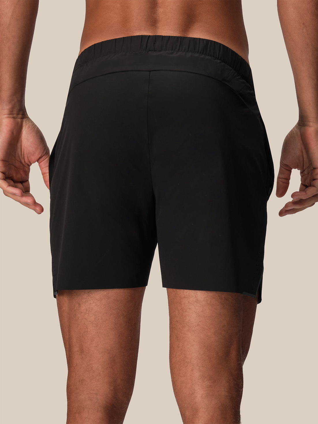 Pantalón corto Hombre Reiss x Castore 5" Deep Split – Negro - Negro