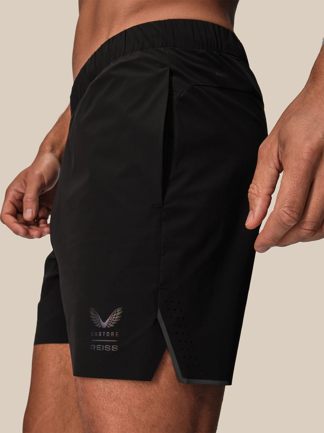 Pantalón corto Hombre Reiss x Castore 5" Deep Split – Negro - Negro