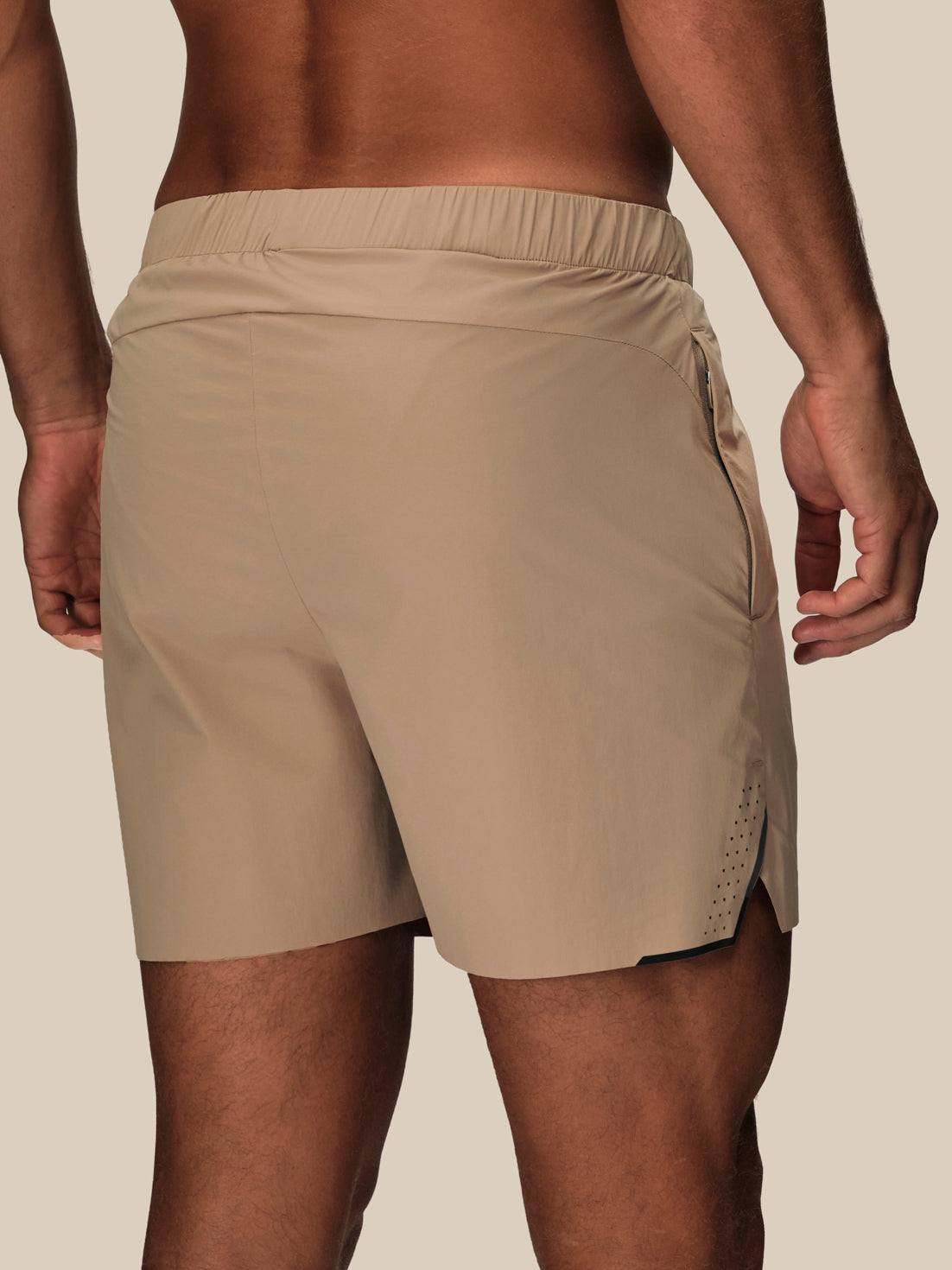 Pantalón corto Hombre Reiss x Castore 5" Deep Split - Dustwood - Beige