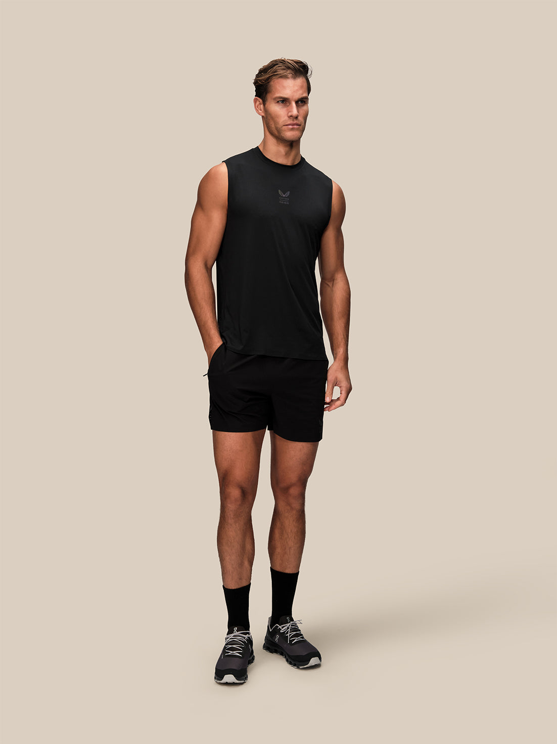 Herren Reiss x Castore Performance Weste – Schwarz - Schwarz