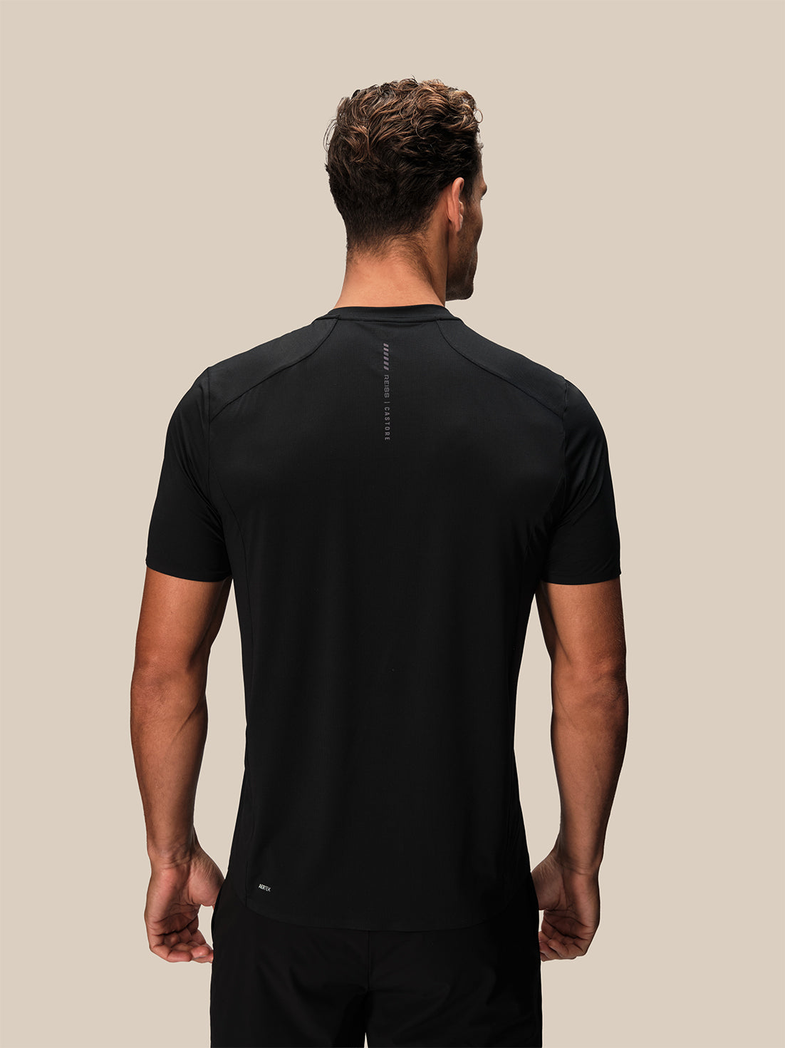 Camiseta de manga corta Performance Hombre Reiss x Castore - Negro