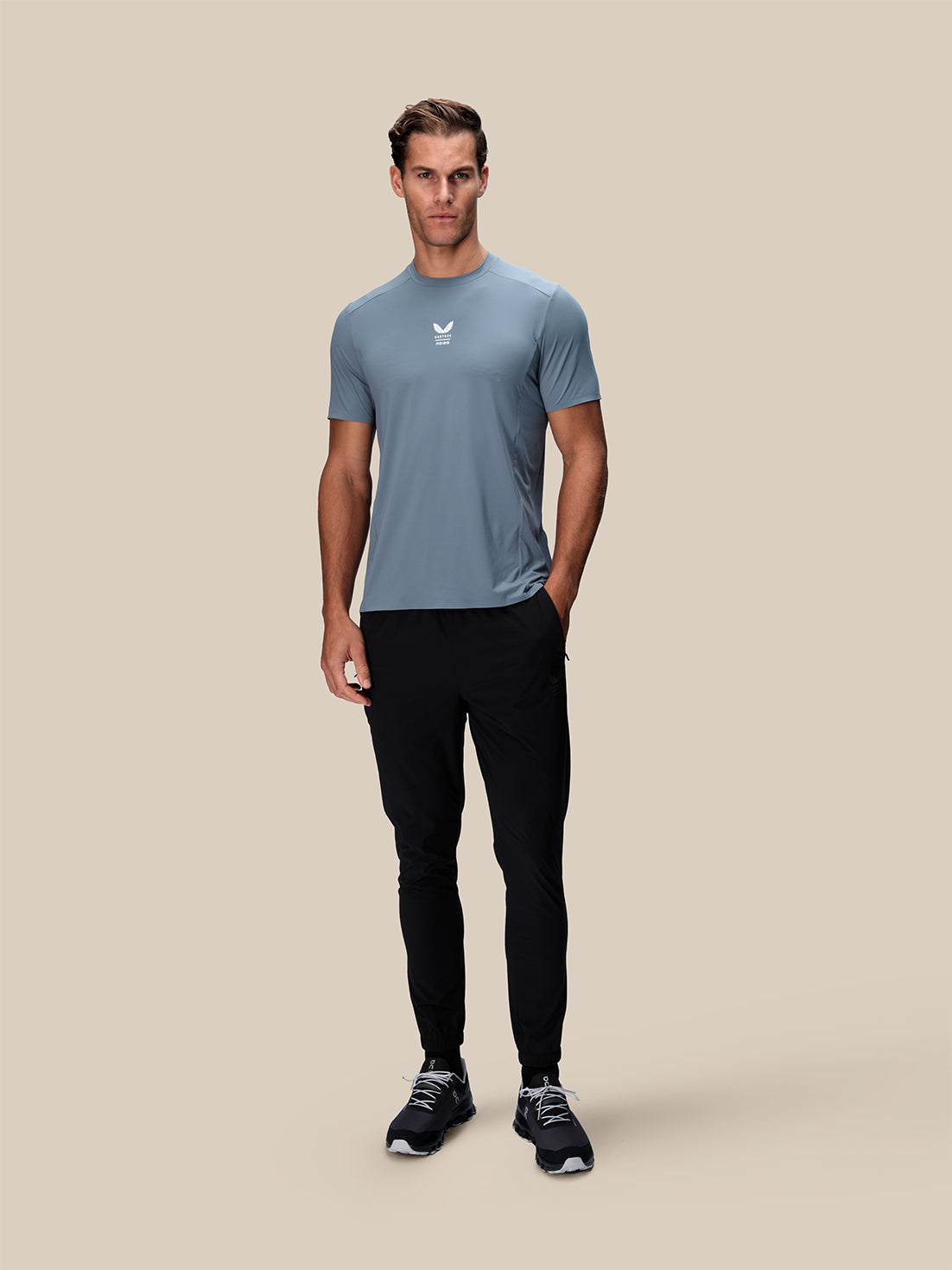 Men's Reiss x Castore Performance Short Sleeve T-Shirt - Blue - Blue