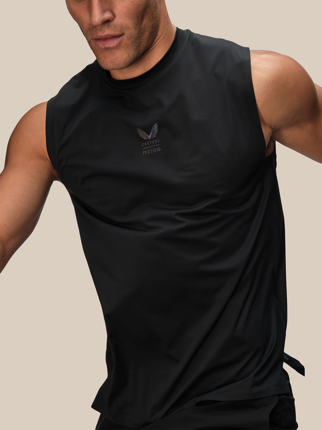 Herren Reiss x Castore Performance Weste – Schwarz - Schwarz