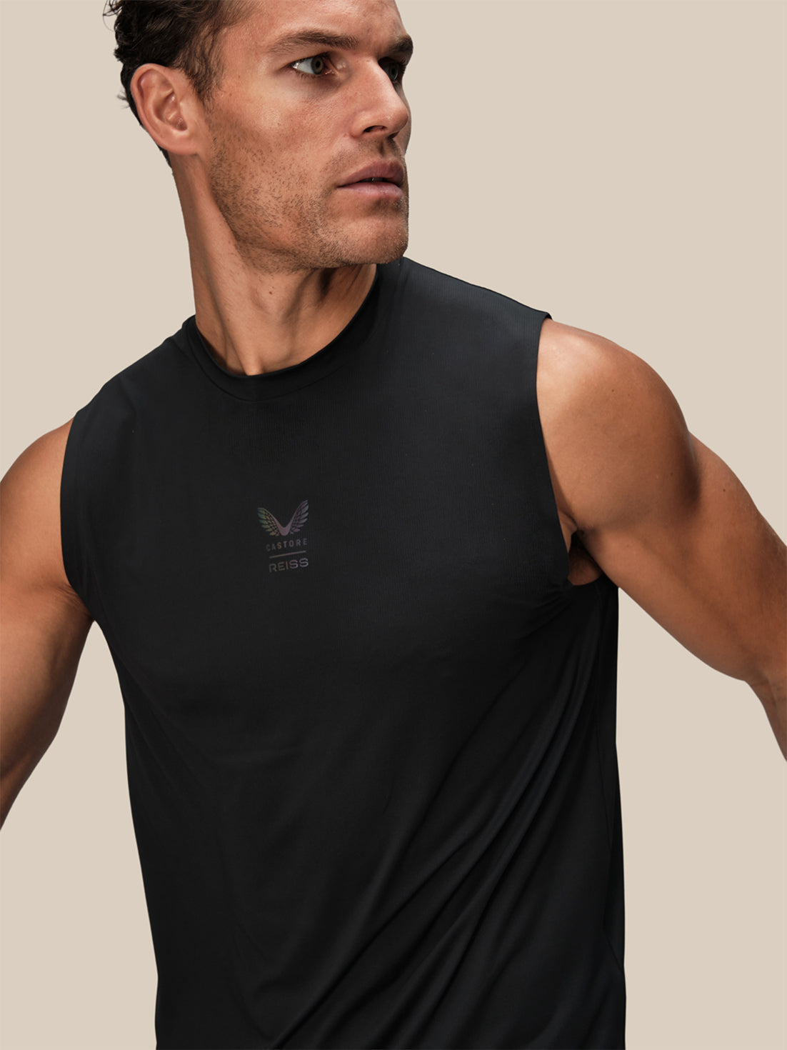 Herren Reiss x Castore Performance Weste – Schwarz - Schwarz