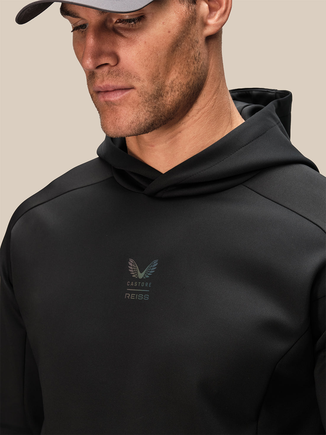 Herren Reiss x Castore Flex Hoodie – Schwarz - Schwarz