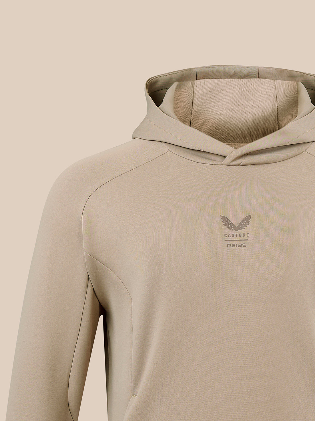 Herren Reiss x Castore Flex Hoodie - Dustwood - Beige
